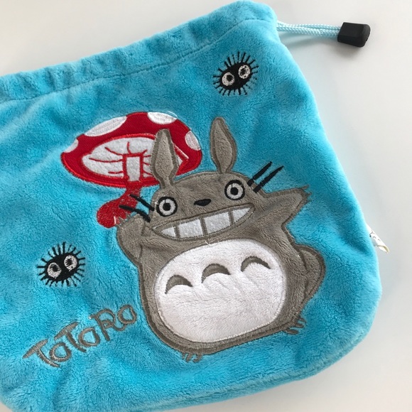 Totoro Blue Drawstring Bag - Picture 2 of 5